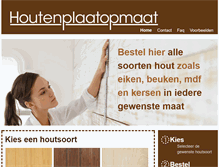 Tablet Screenshot of houtenplaatopmaat.com